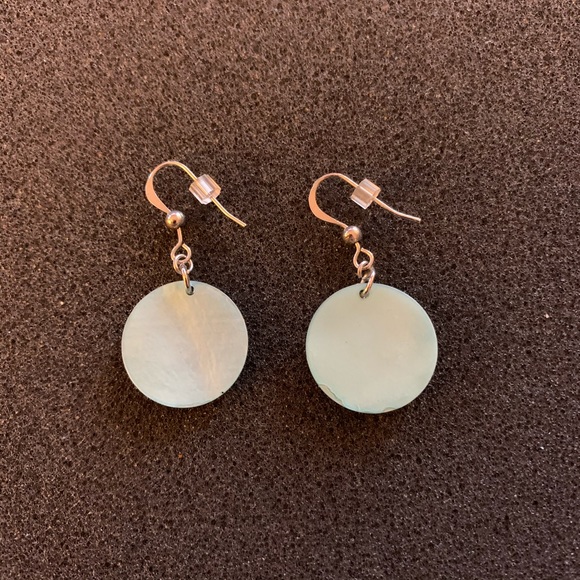 Lia Sophia Earrings Silver Teal - Picture 2 of 3